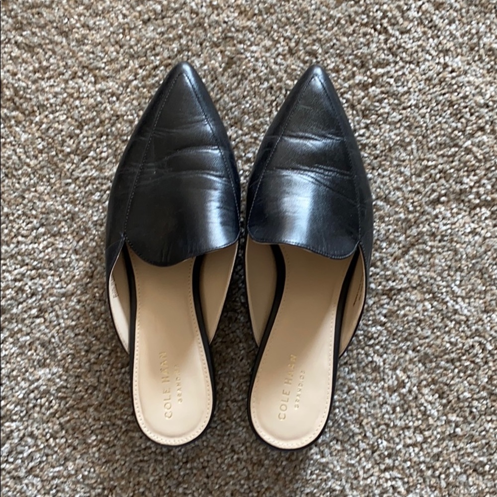 Cole Haan black mule